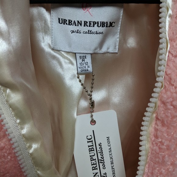Urban Republic Girls Teddy Bear Fur Jacket NWT - Picture 7 of 8